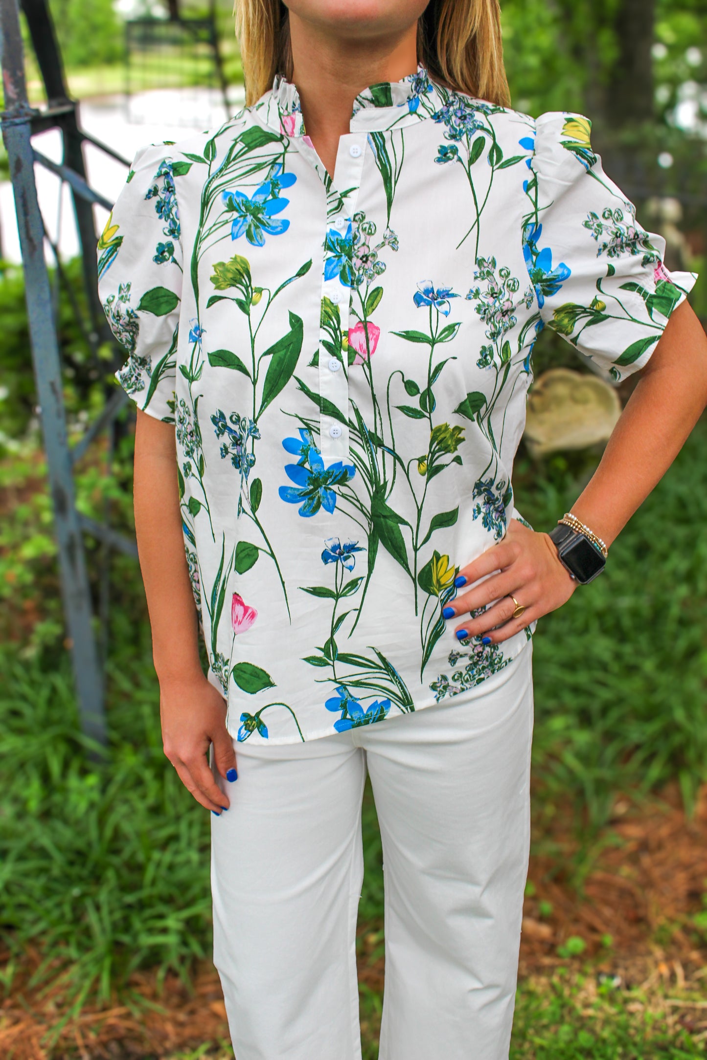 Clovi Puff Sleeve Top