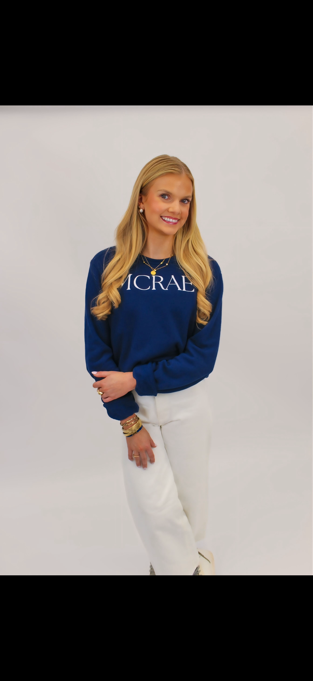 Shop McRae Crewneck - Navy