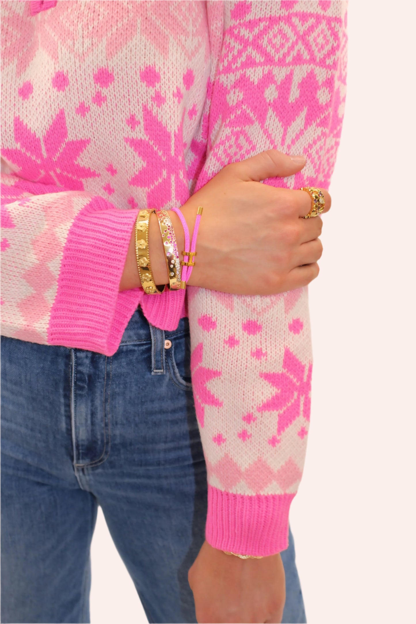 Harper Fairisle Half Zip Sweater
