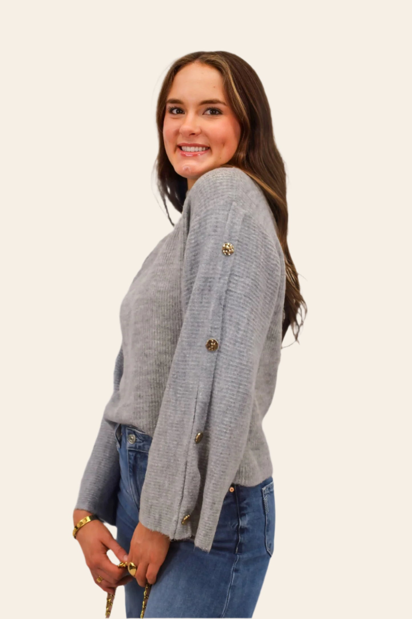 THML: Madison Grey Pullover Sweater