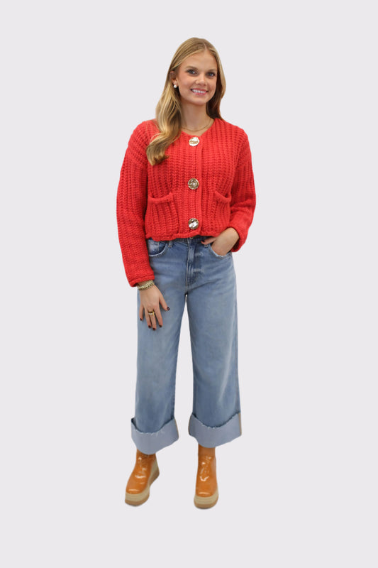 Taylor  Knit Essential Cardigan