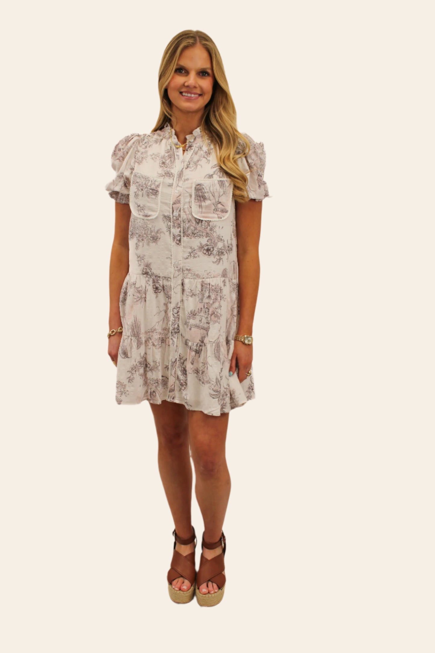 Trish Toile Dress
