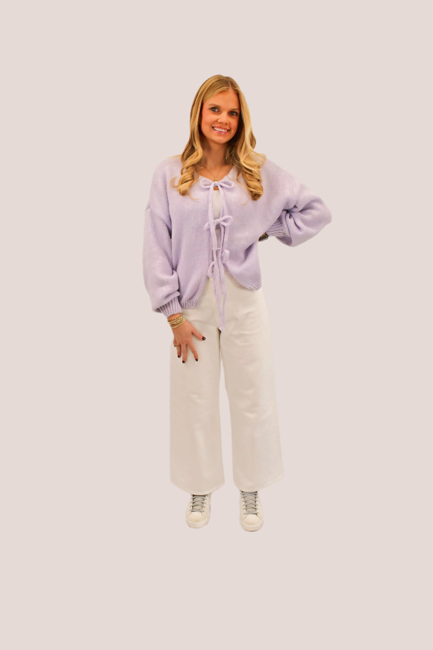 Kailey Bow Tie Cardigan