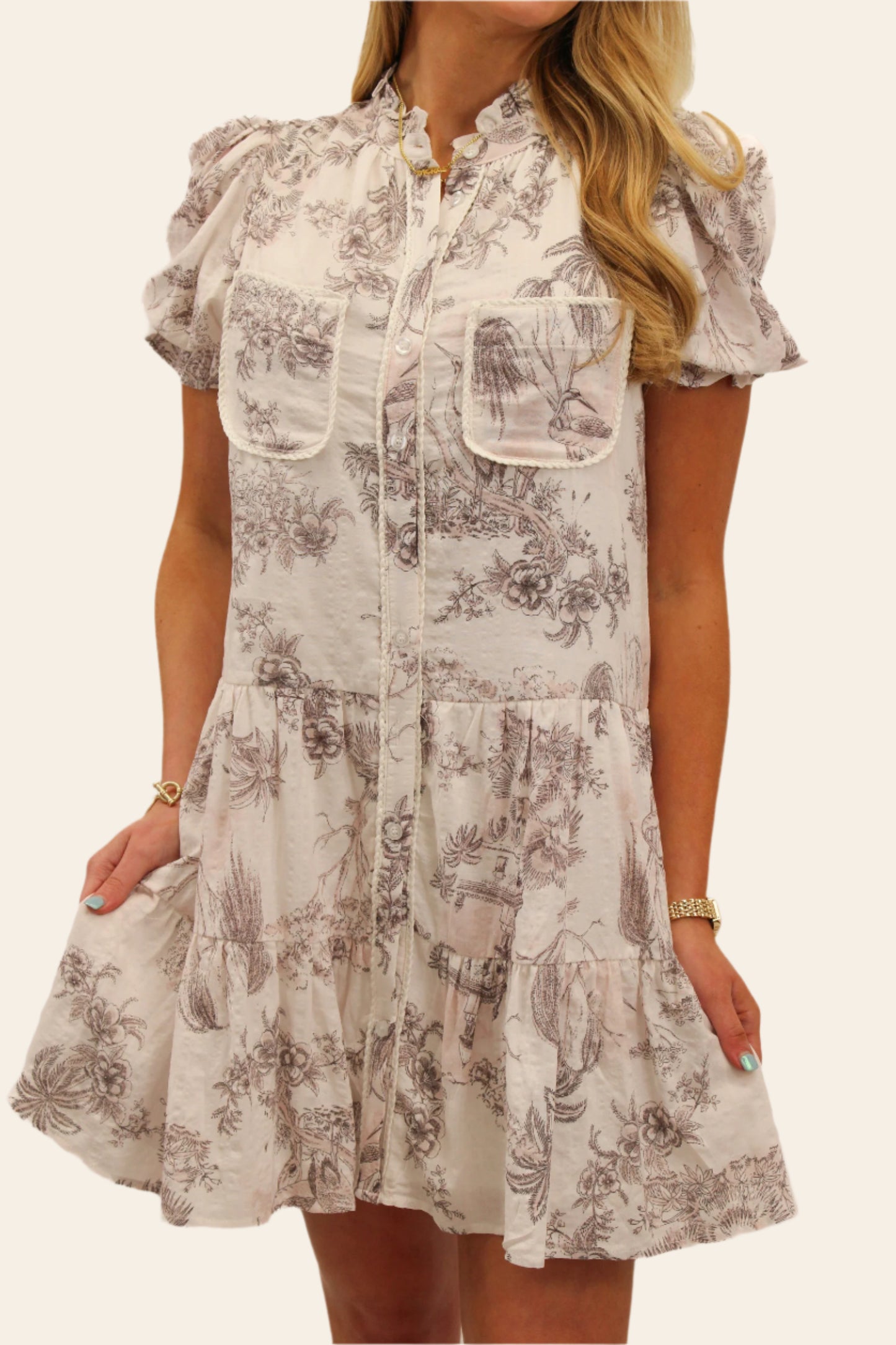 Trish Toile Dress