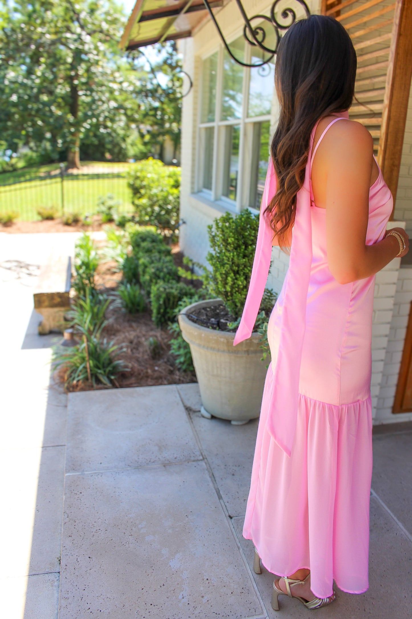 Pink Palm Dress