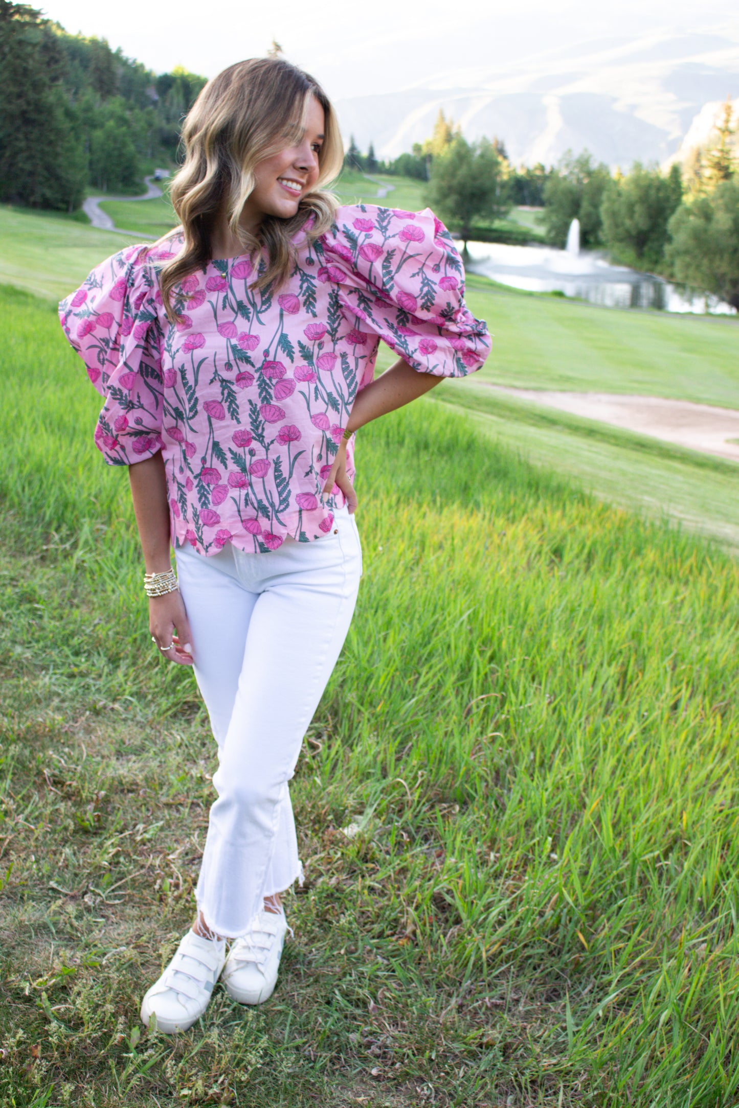 Solene Floral Top