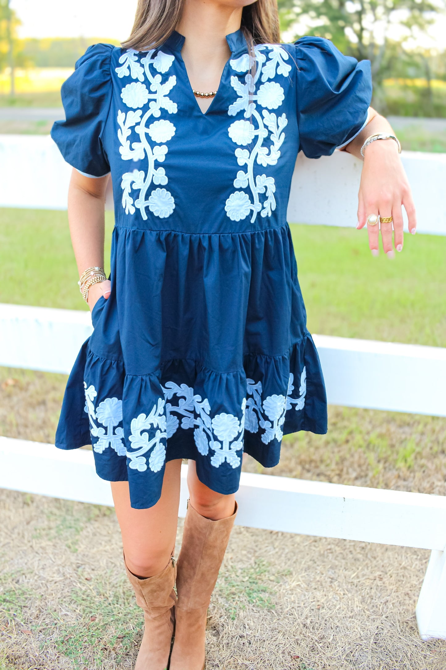 Cordelia Embroidered Dress
