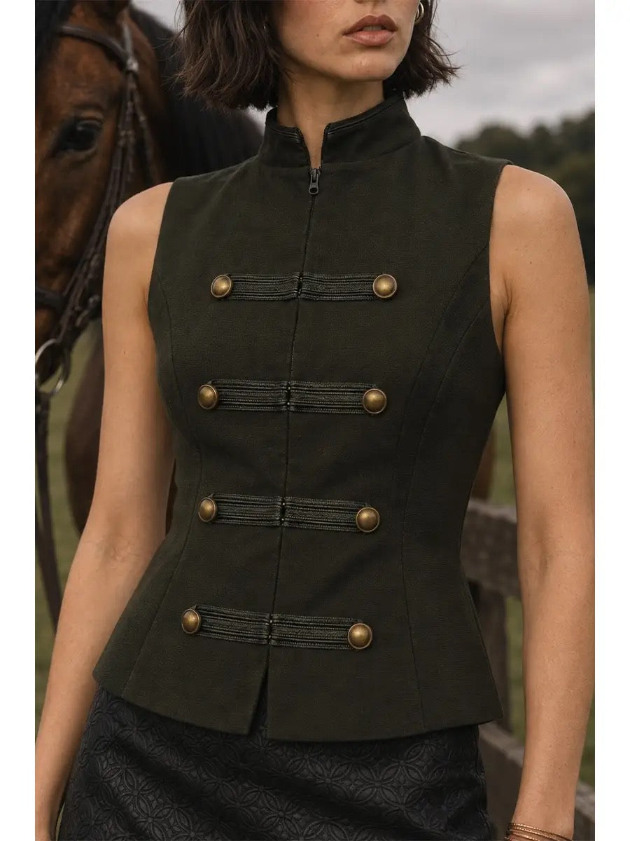Bethany Button Top