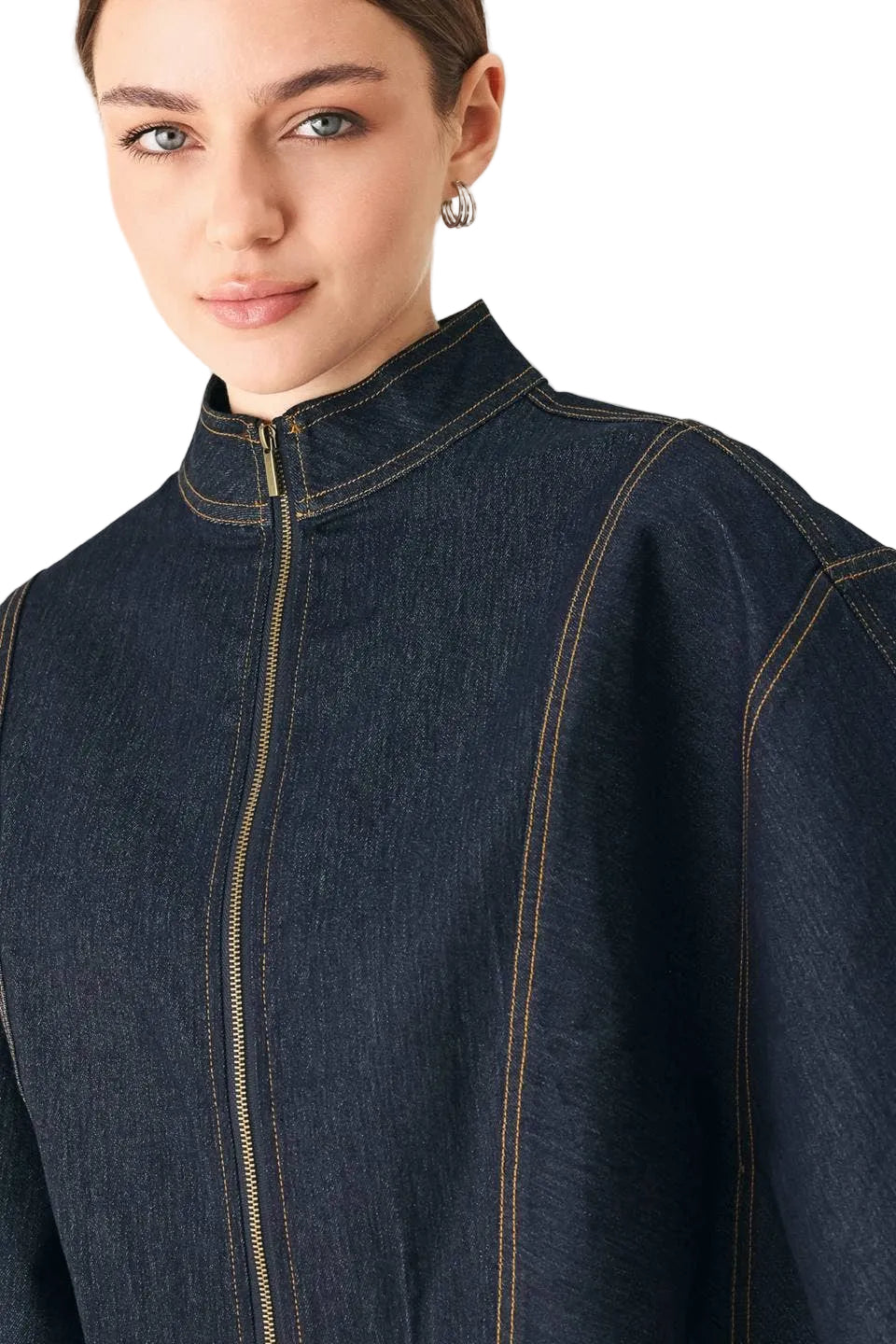 Davis Denim Cape