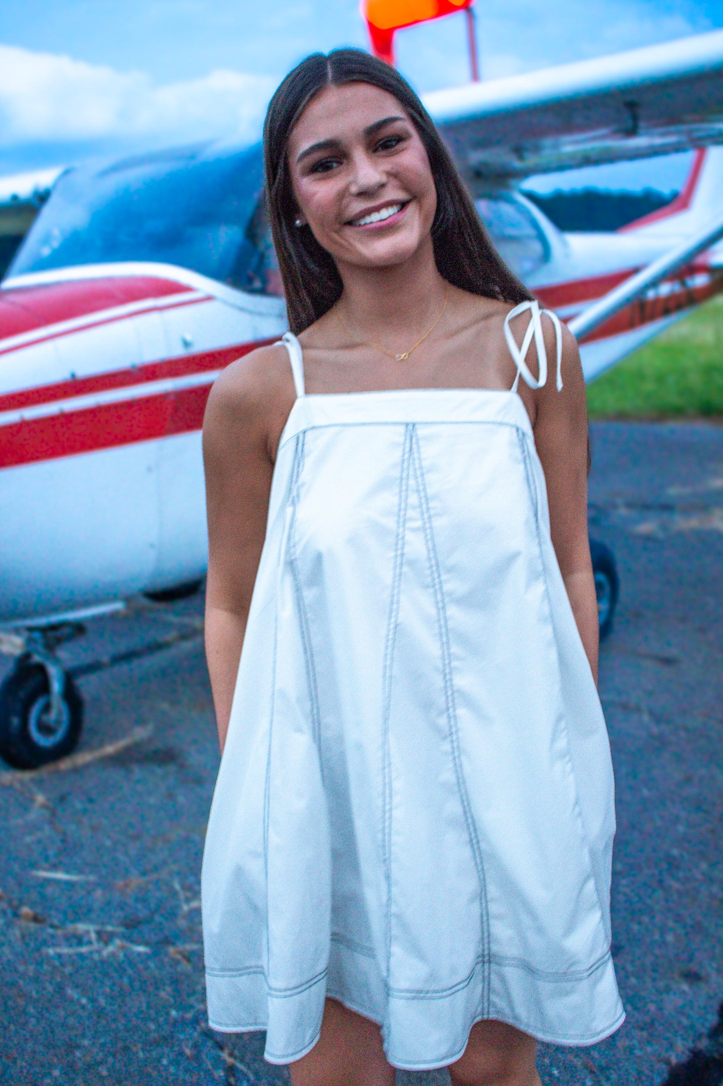 Ava Stitch Mini Dress