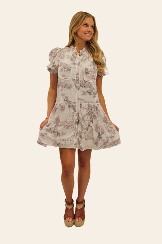 Trish Toile Dress