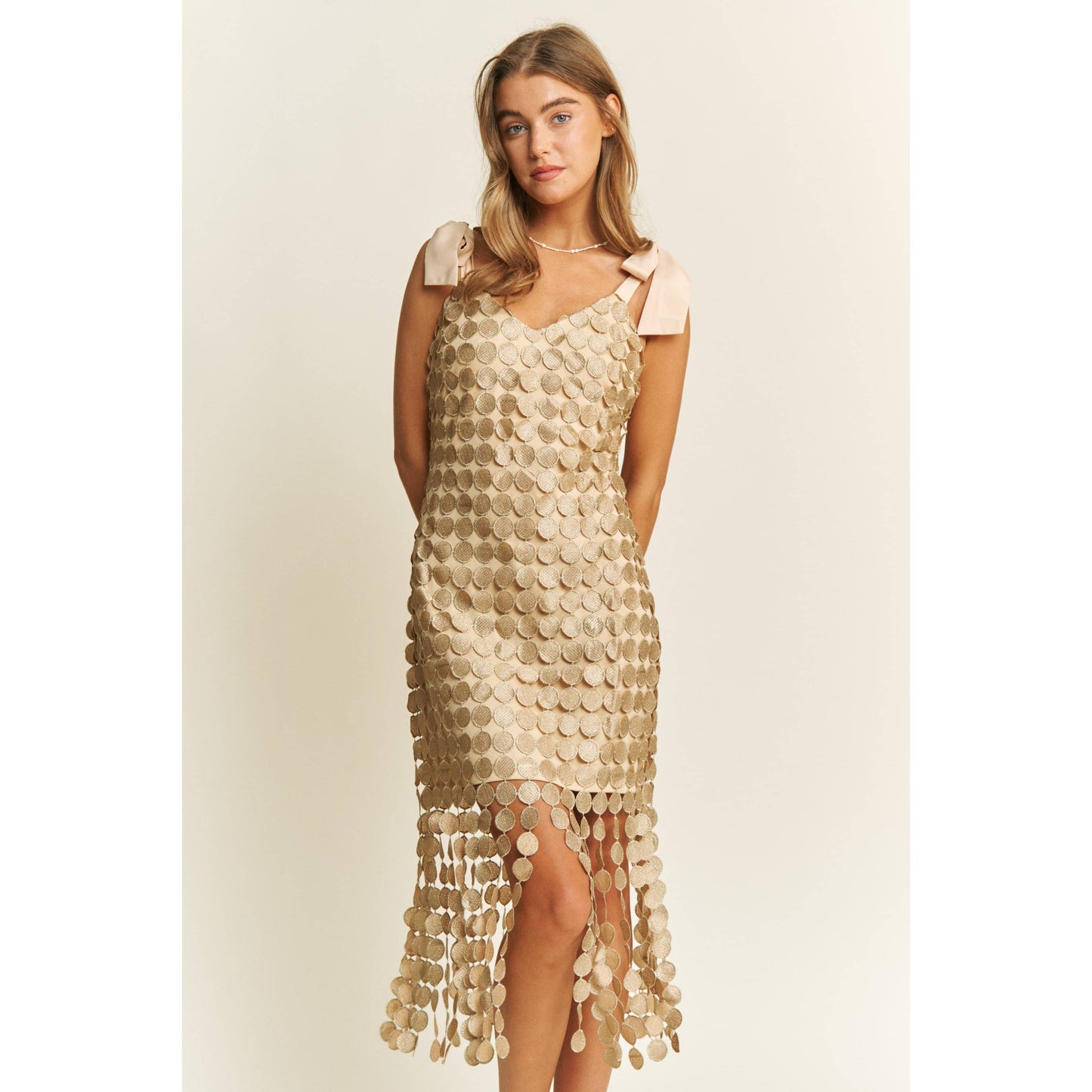 Vestido midi de crochet de Lucy Gold