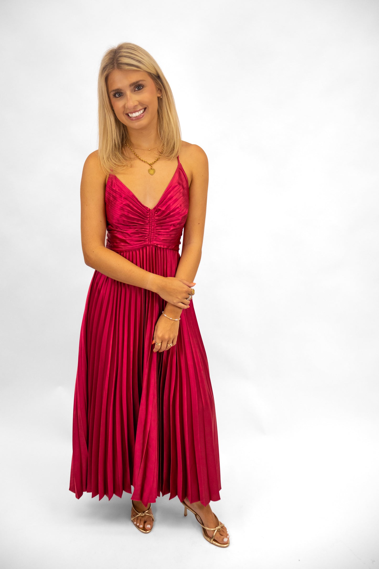 Becky Pleated Dress