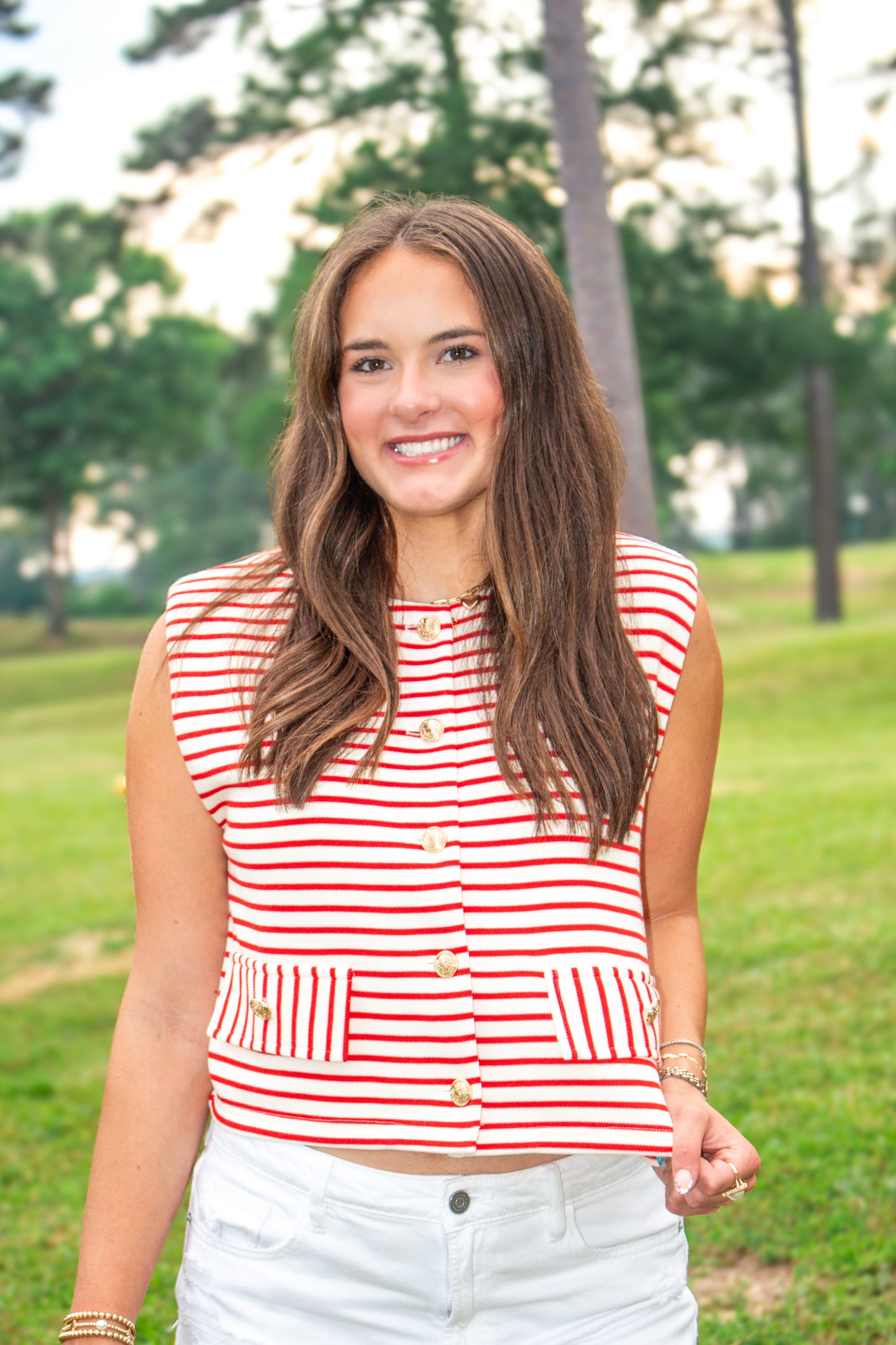 Elise Stripe Top