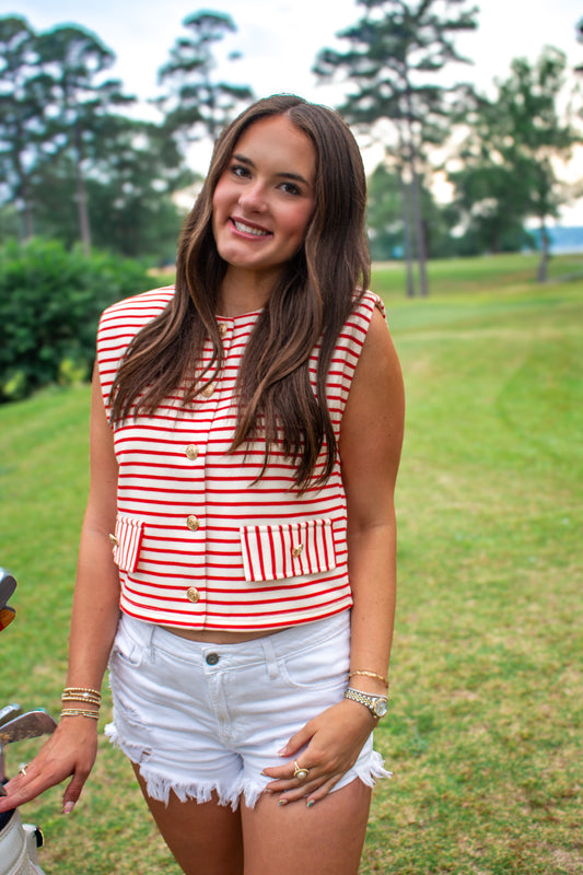 Elise Stripe Top