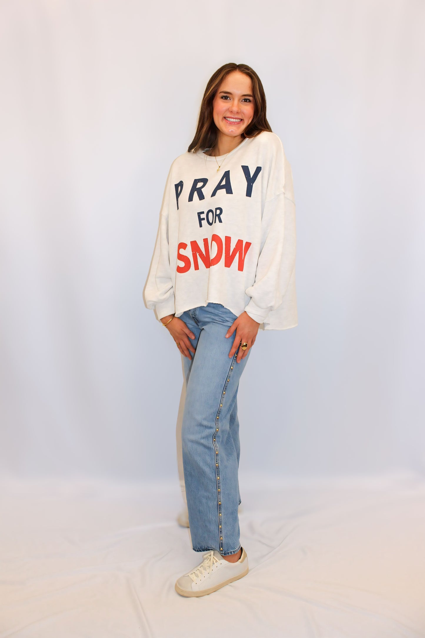 Pray for Snow Crewneck