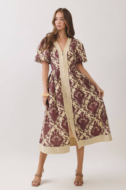 Paisley Midi Dress