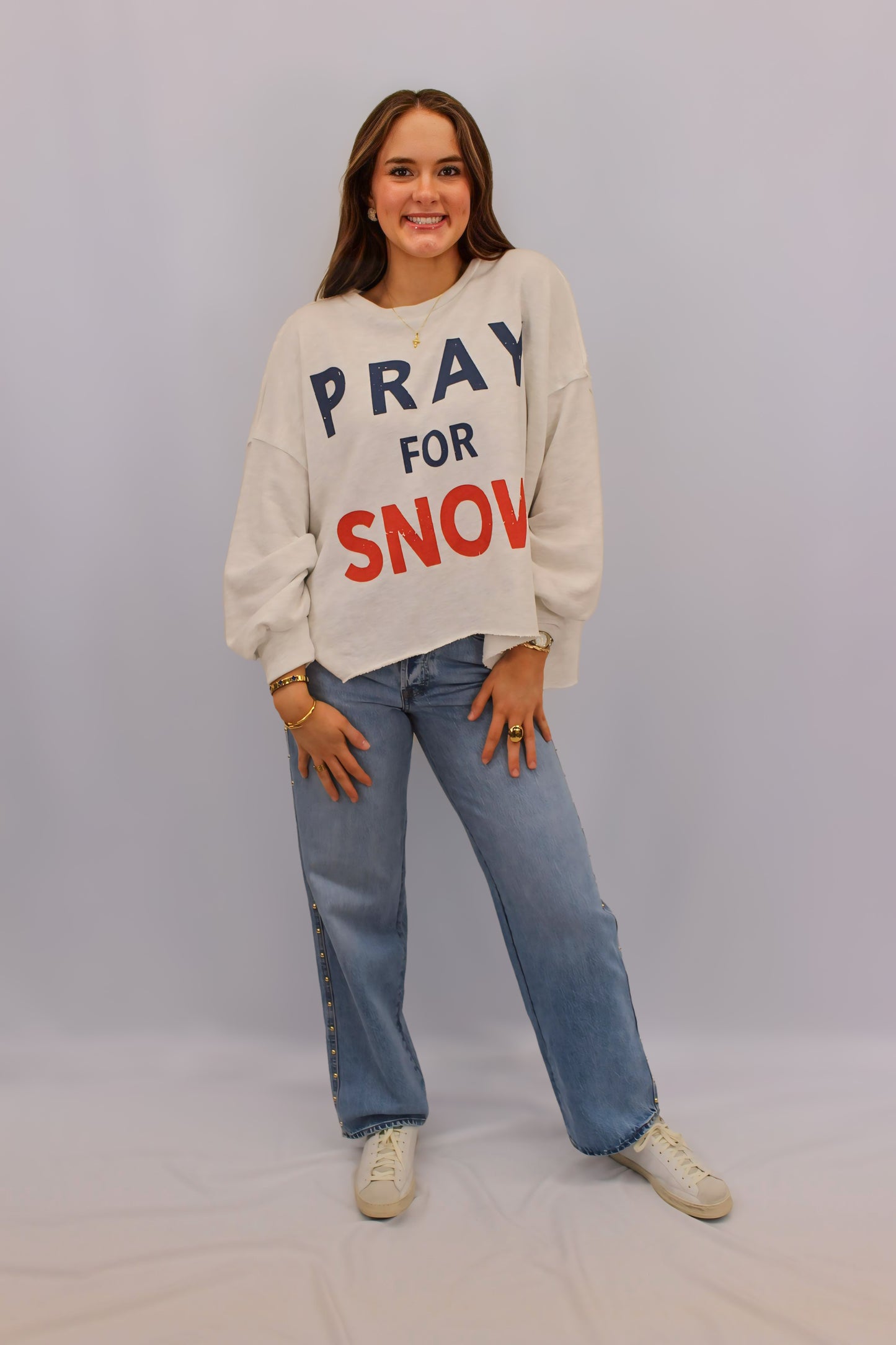 Pray for Snow Crewneck