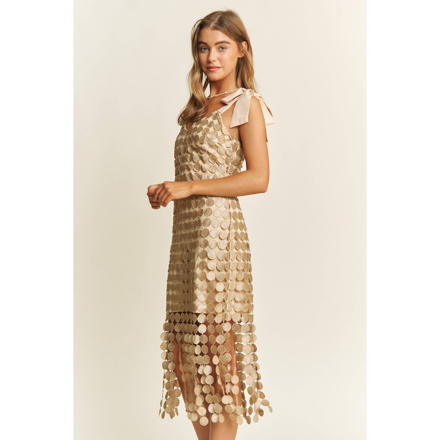 Vestido midi de crochet de Lucy Gold