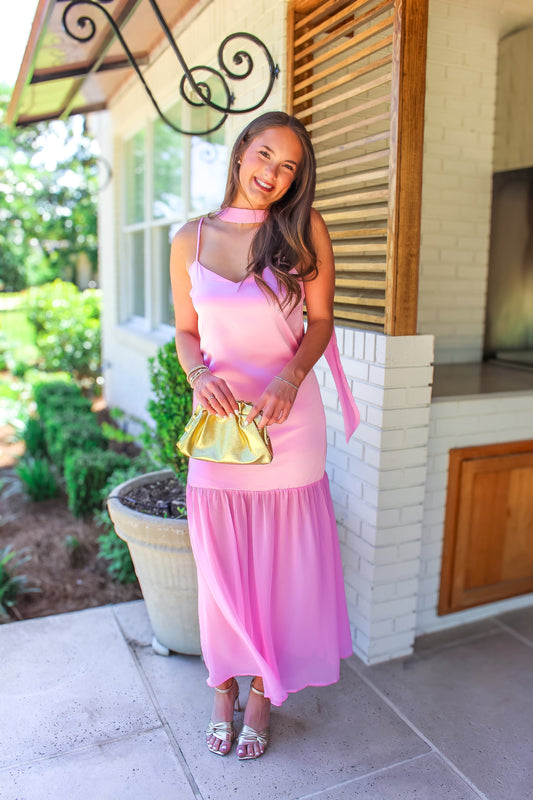 Pink Palm Dress