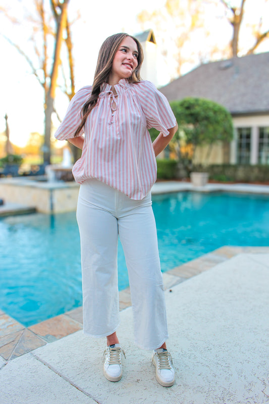 Chelsea Ruffle Sleeve Top