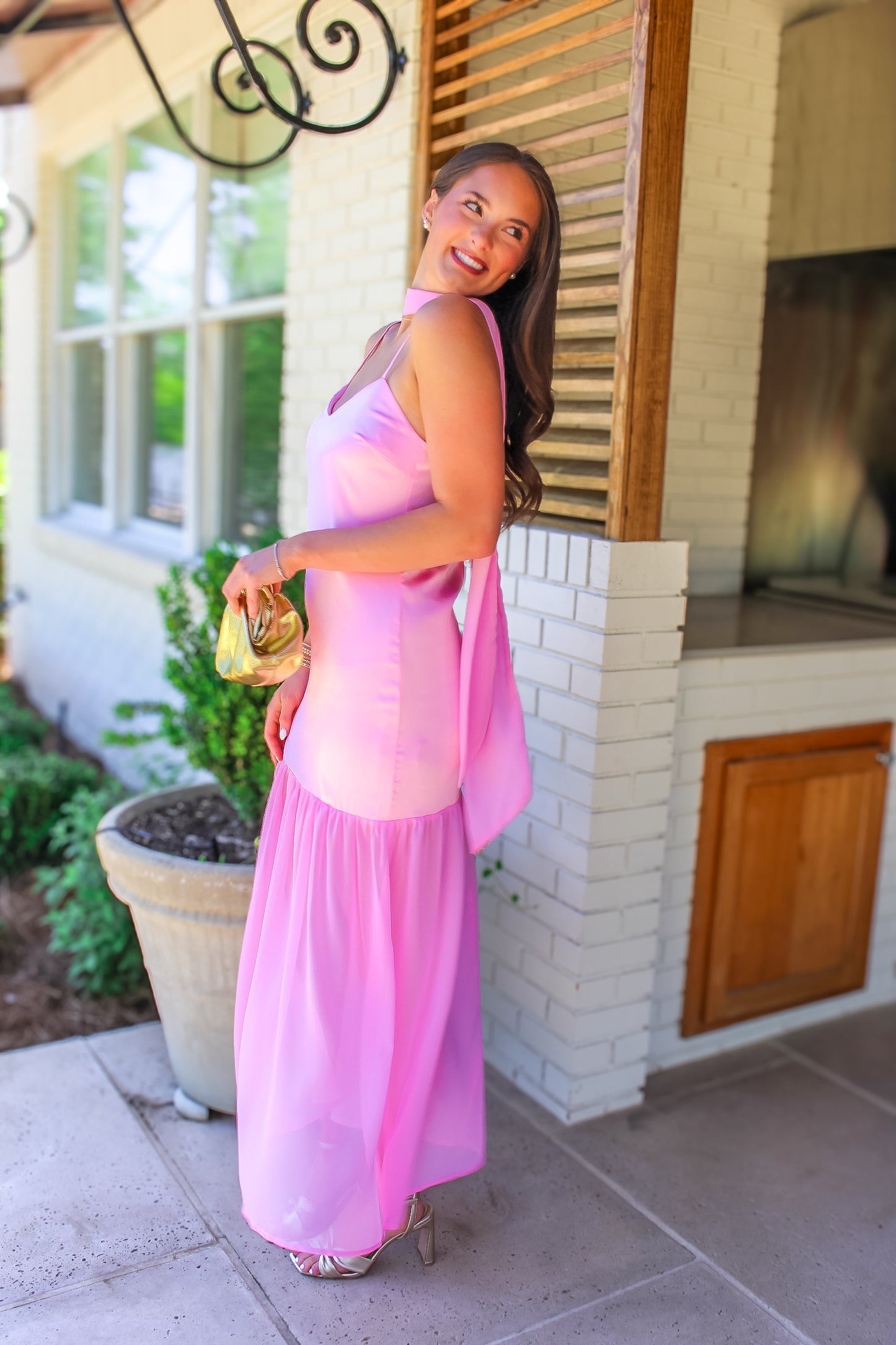 Pink Palm Dress