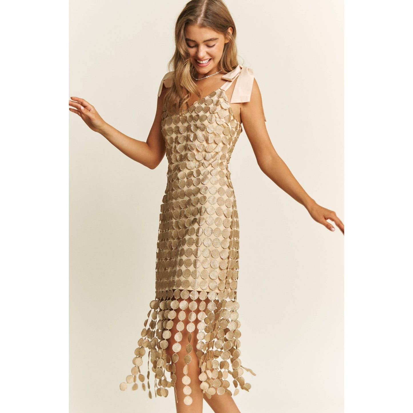 Vestido midi de crochet de Lucy Gold