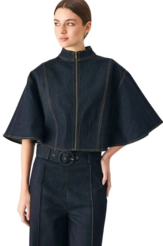 Davis Denim Cape