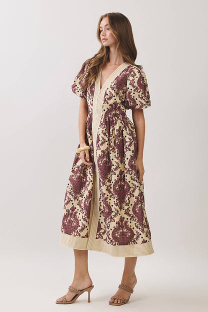 Paisley Midi Dress