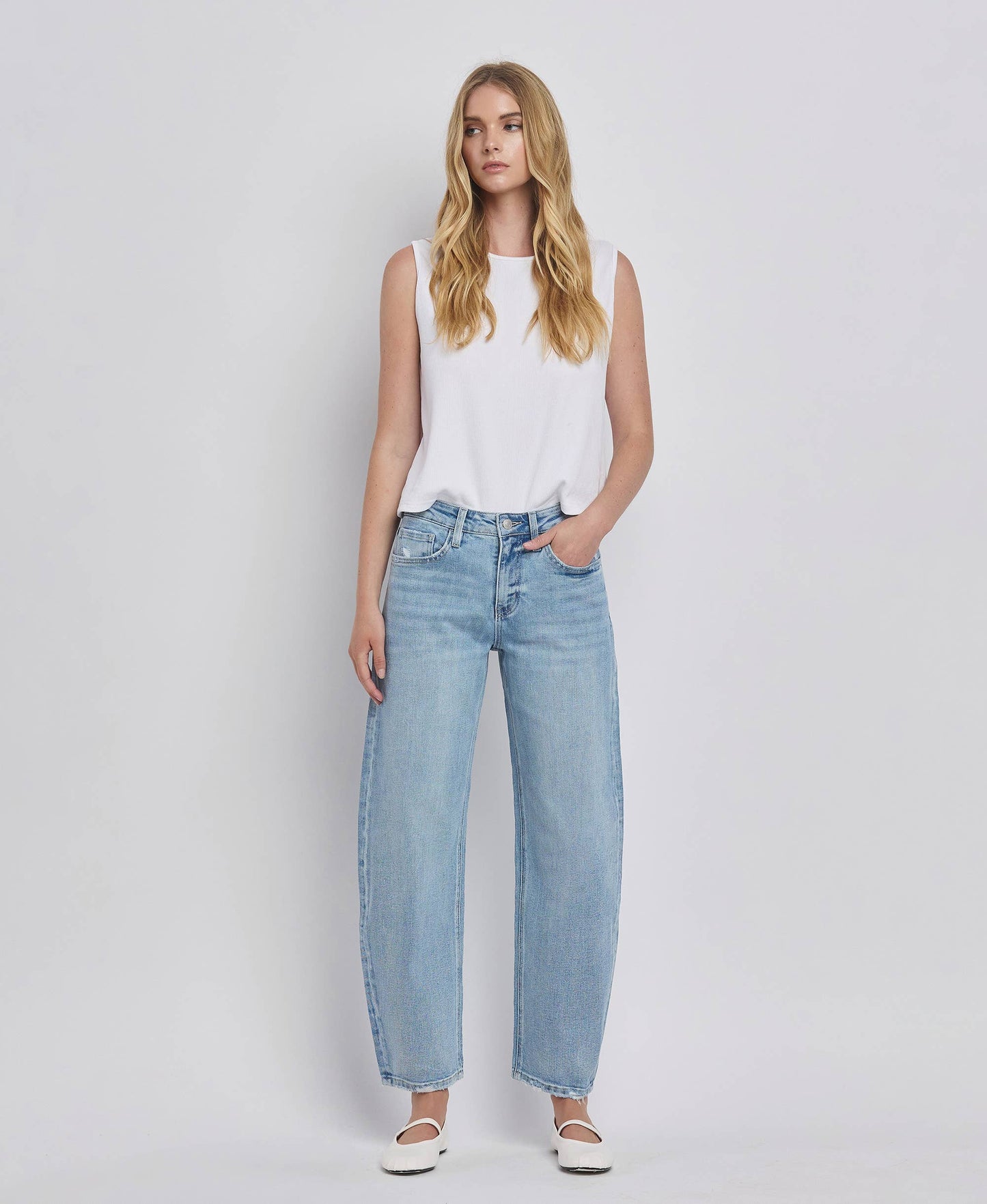 Francie Barrel Jeans