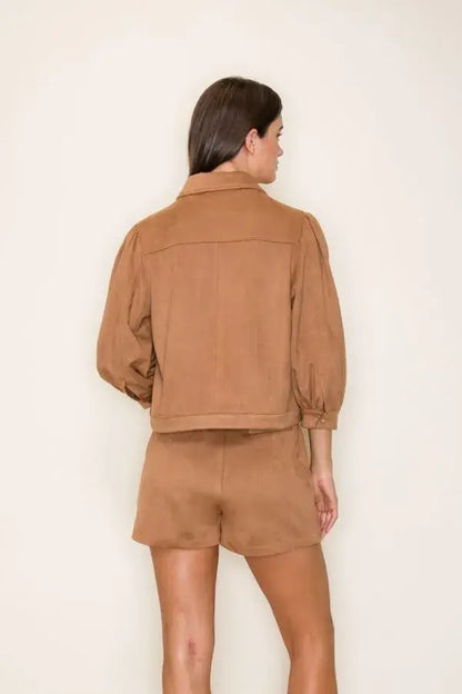 Suede Mini Shorts