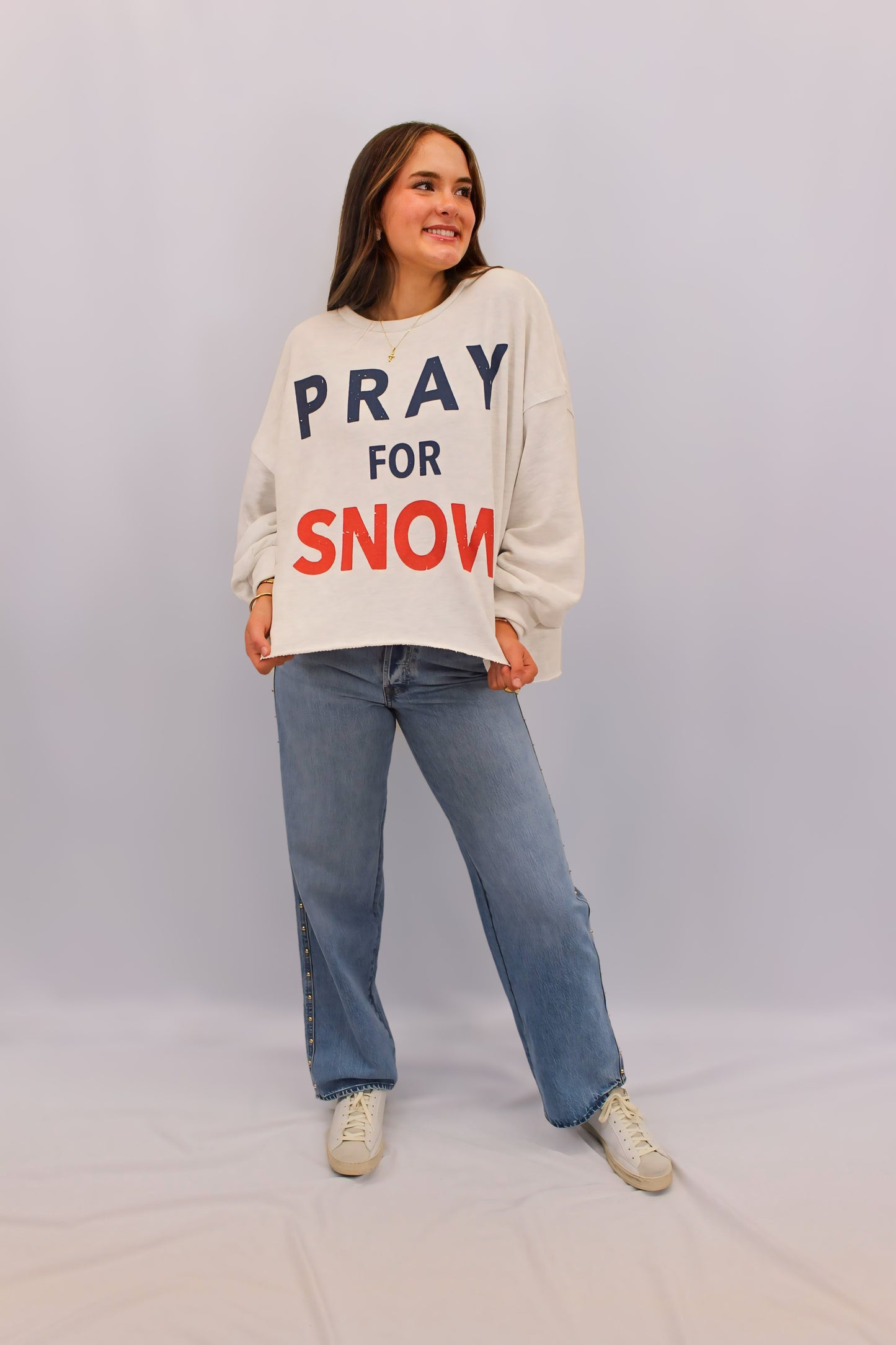 Pray for Snow Crewneck