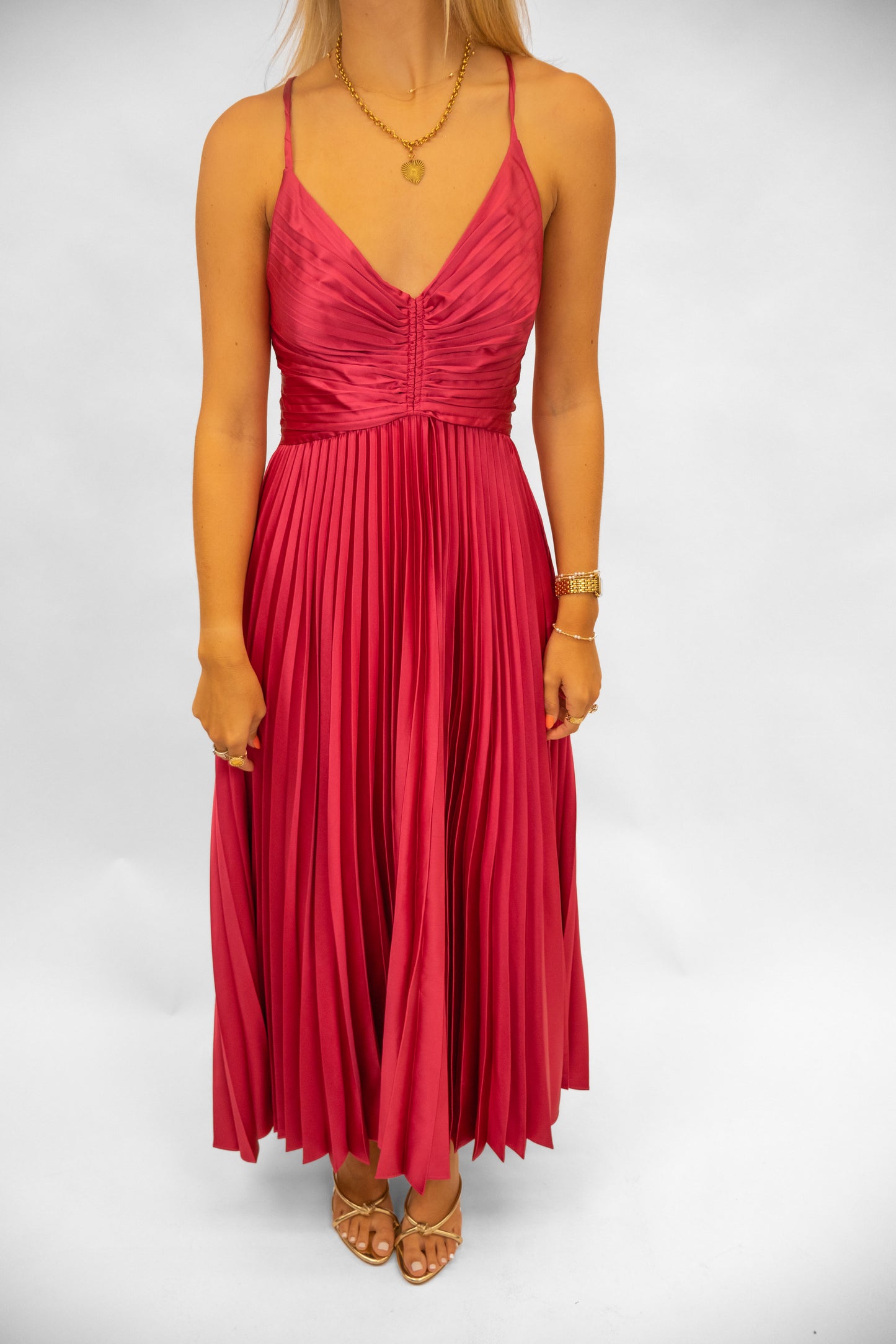 Becky Pleated Dress