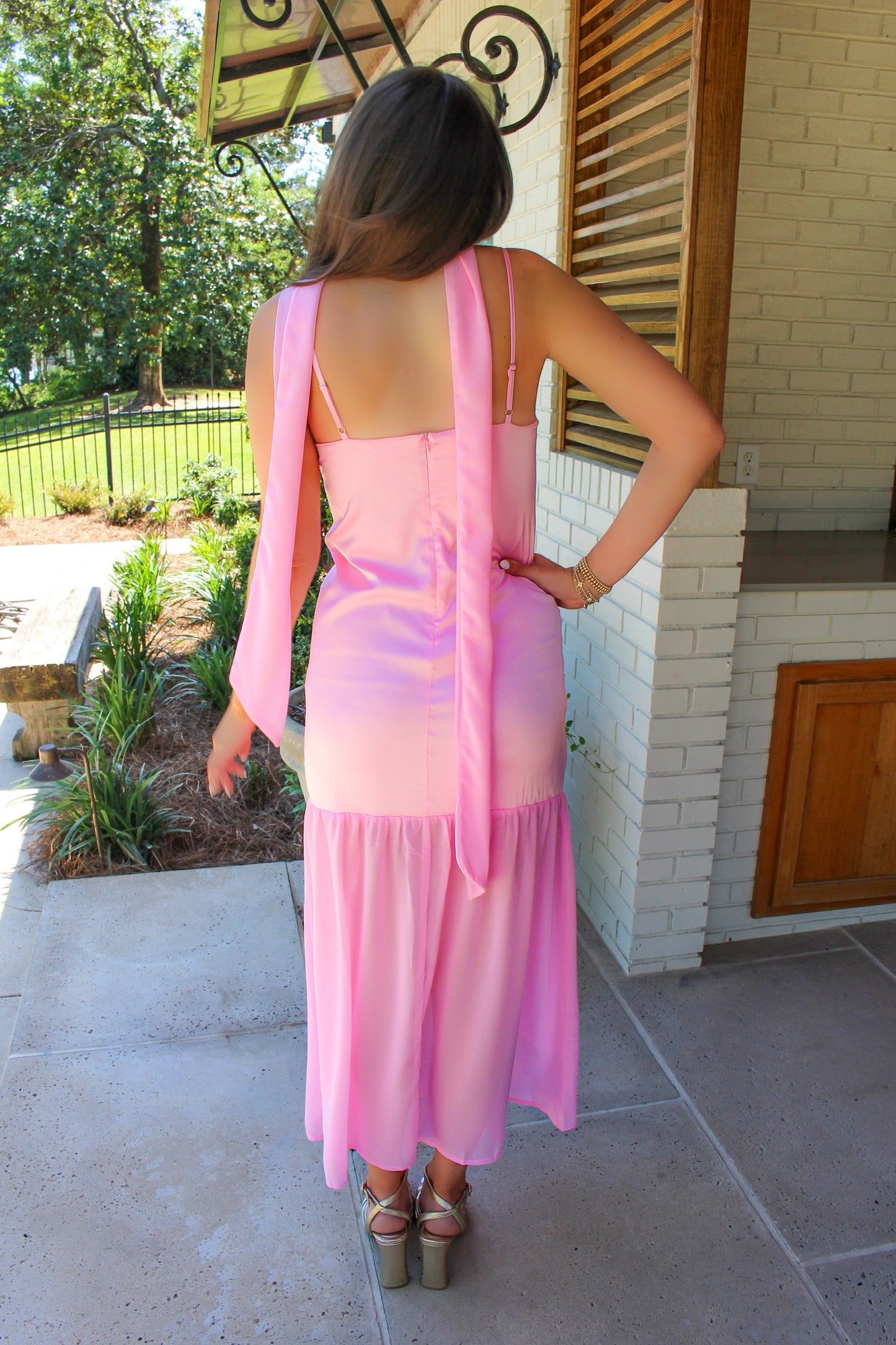 Pink Palm Dress
