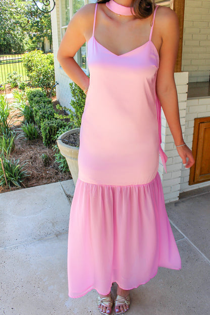 Pink Palm Dress