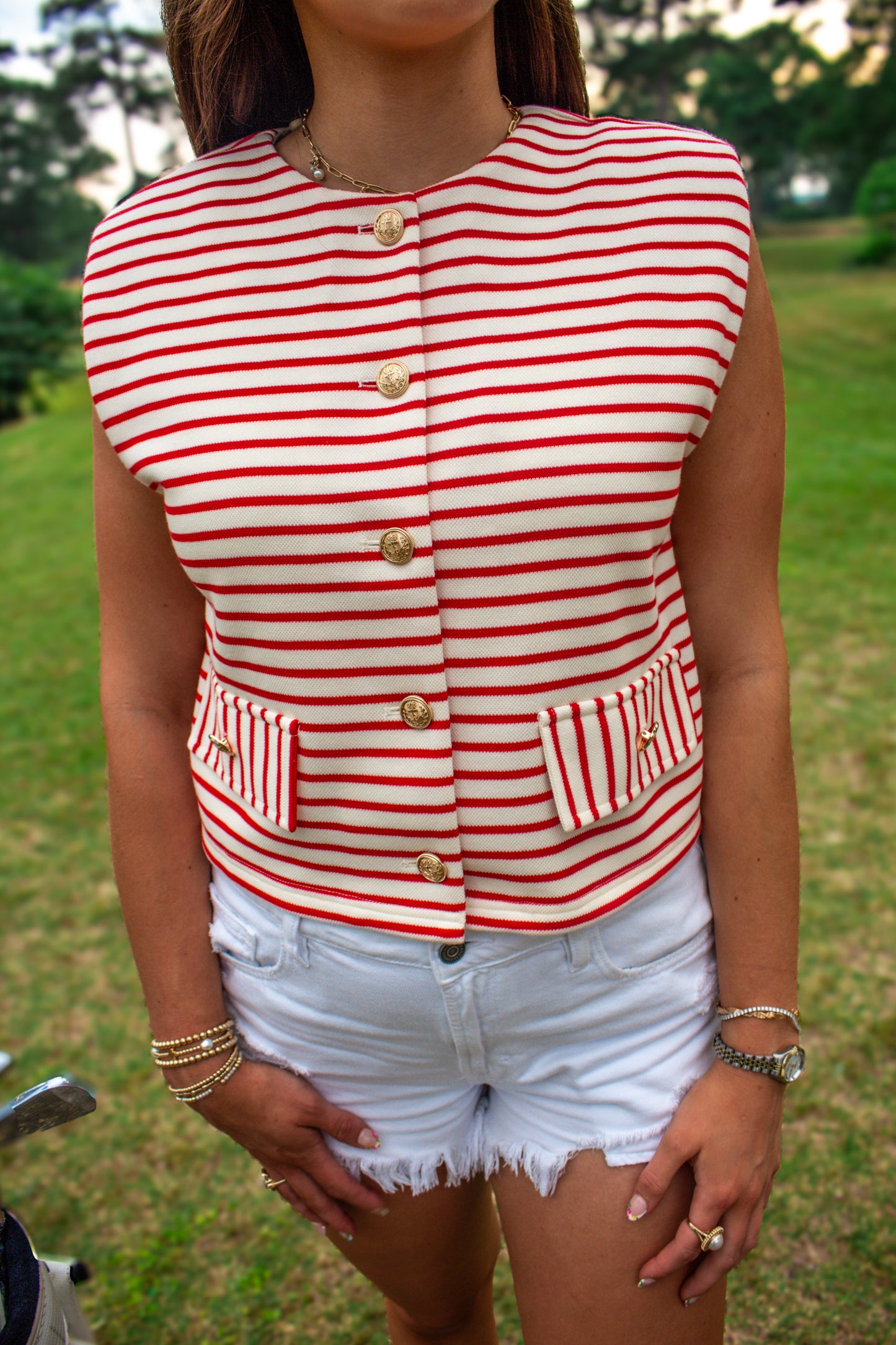 Elise Stripe Top