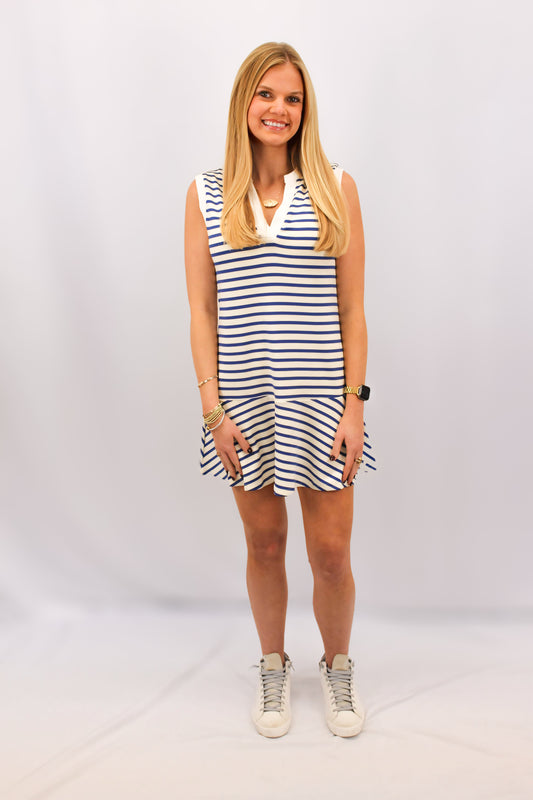 Emma Striped Athletic Dress