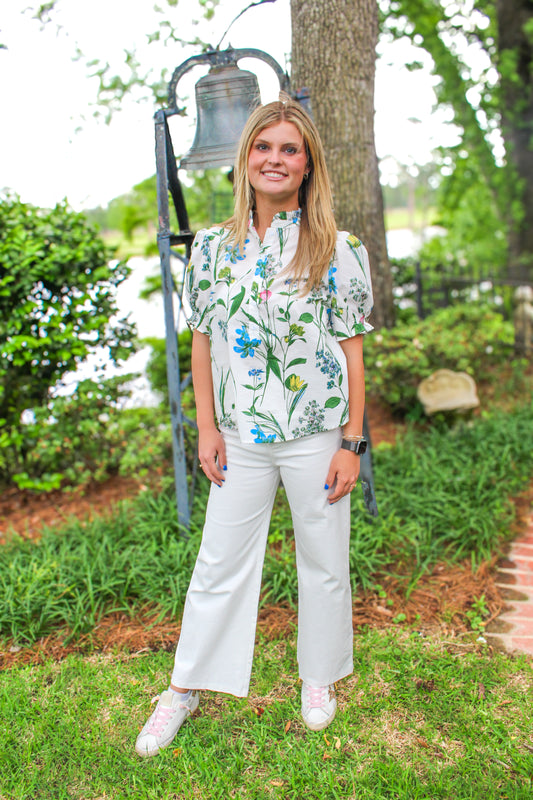 Clovi Puff Sleeve Top
