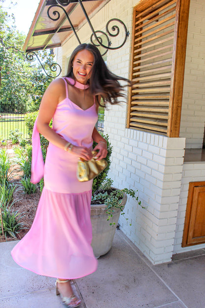 Pink Palm Dress