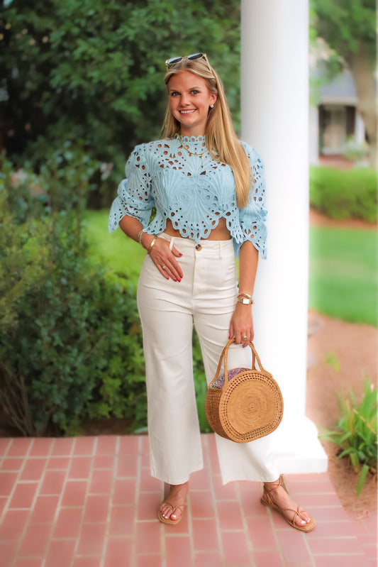 Emily Eyelet Top
