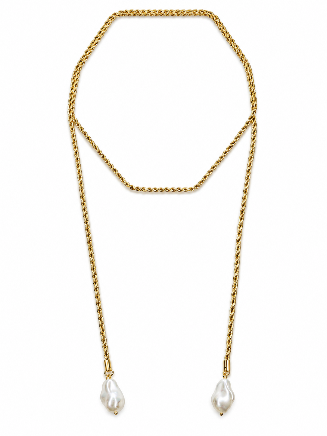Elara Pearl Wrap Necklace
