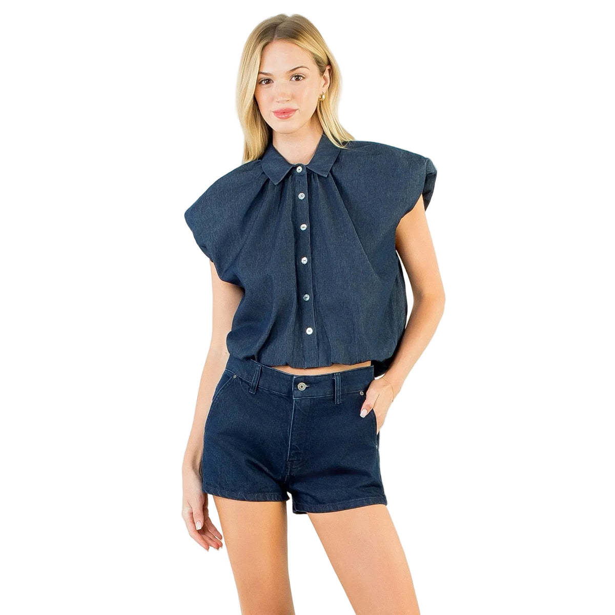 Madeline Denim Top