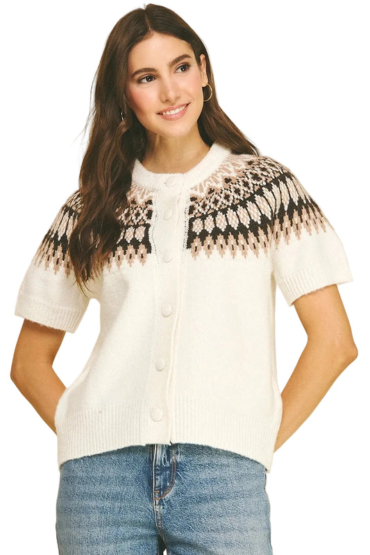 Kaci Nordic Sweater - Ivory