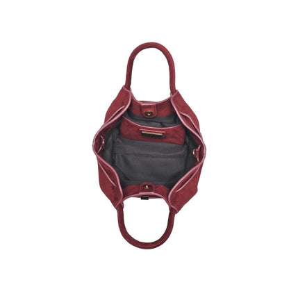Cabernet Suede Tote