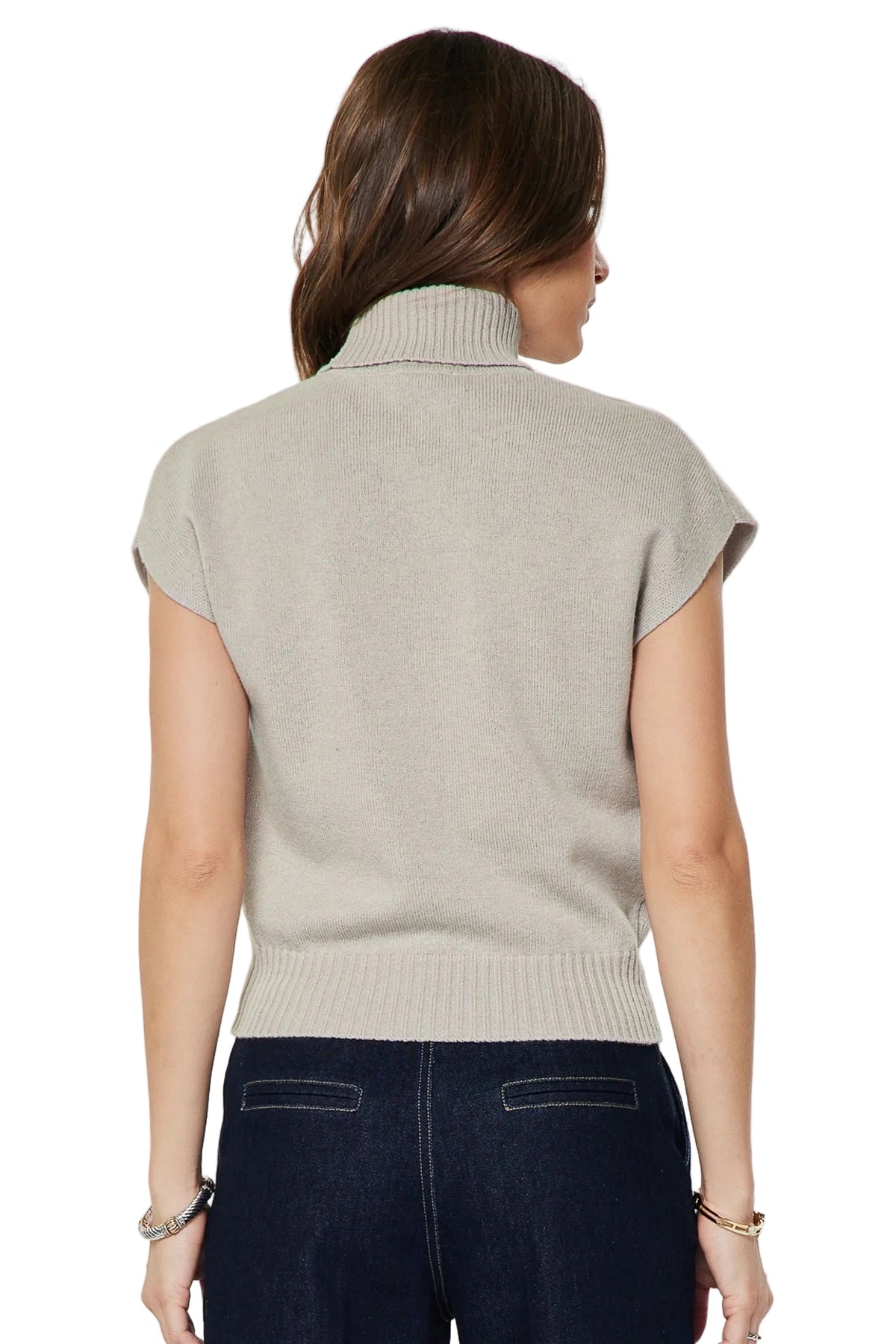 Michelle Sleeveless Turtleneck Top