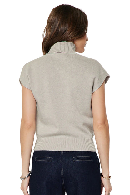 Michelle Sleeveless Turtleneck Top