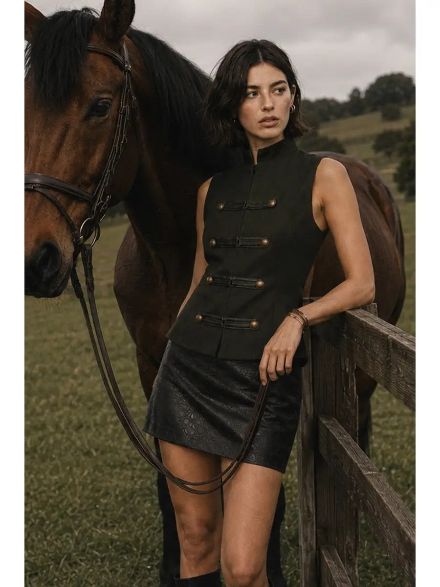 Bethany Button Top