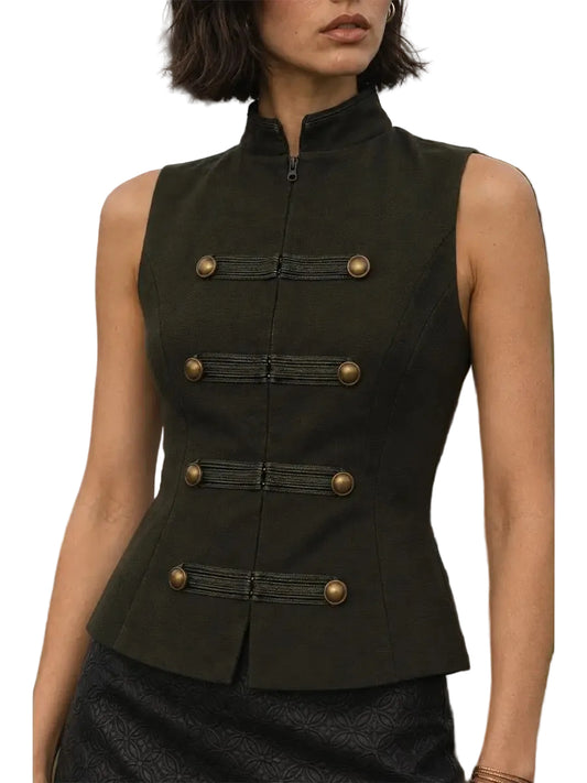 Bethany Button Top