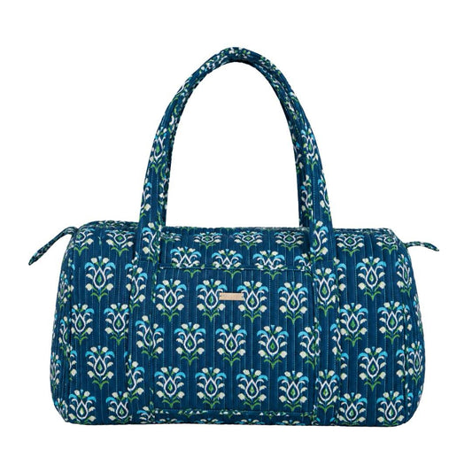 Rosemary Indigo Signature Quilted Duffle Bag