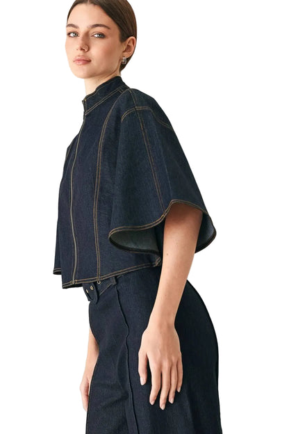 Davis Denim Cape